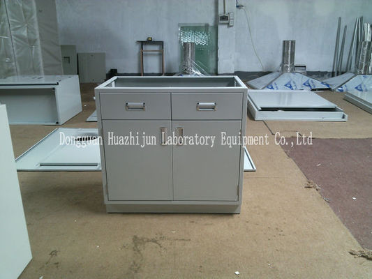 Buen precio los muebles de acero del laboratorio de 800*500*600m m, pulverizan los gabinetes revestidos del laboratorio del metal en línea
