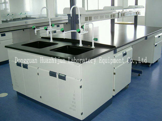 Buen precio Tamaño de acero de la tabla de los muebles los 3*1.5*0.85m del laboratorio del laboratorio con los pies ajustables en línea