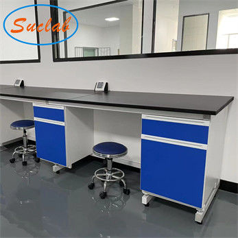 Buen precio Banco práctico azul del puesto de trabajo del laboratorio, tabla de funcionamiento multifuncional del laboratorio en línea