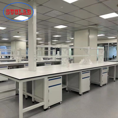 Buen precio Isla anti del banco de trabajo del laboratorio de química de la corrosión con el marco de acero en frío en línea