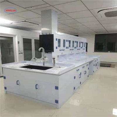 Buen precio Laboratorio durable del banco de la isla de la escuela, tabla modular resistente química del laboratorio en línea