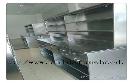 Buen precio Las tablas de acero inoxidables del laboratorio de los muebles del laboratorio de la estabilización superficial trabajan la bisagra 1500*850m m de los bancos DTC en línea