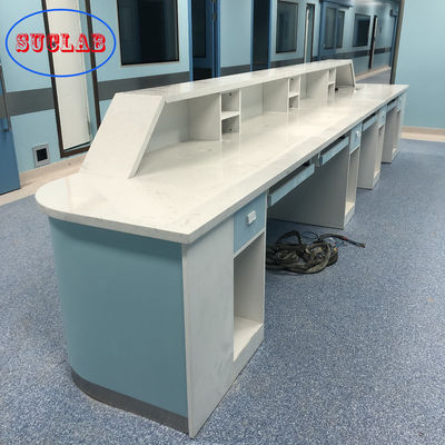 Buen precio Muebles durables del laboratorio del hospital ISO14001, estación de cuidado médica de la piedra en línea