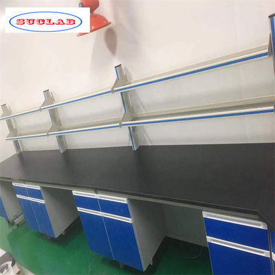 Buen precio Utilice eficientemente el espacio de laboratorio con bancos de pared de laboratorio en paquetes de contrachapado de exportación en línea