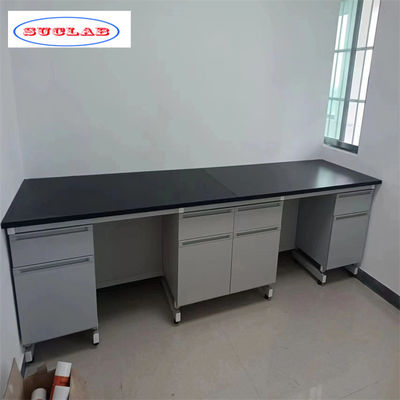 Buen precio Muebles de laboratorio de química de madera Banco de la isla de laboratorio Solución personalizable para laboratorios en línea