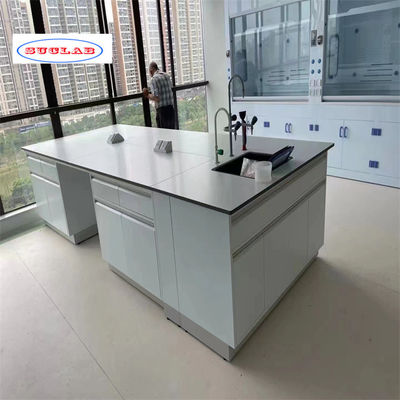 Buen precio Banco de laboratorio de química estándar con dibujo y número de puertas según lo especificado en línea