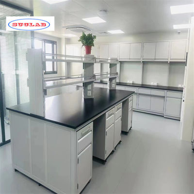 Buen precio Número de compartimientos Banco de trabajo de laboratorio con como dibujo número de rieles en línea
