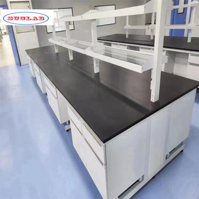 Buen precio Banco de laboratorio de química como estantes y armarios de dibujo para una utilización óptima del espacio en línea