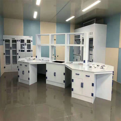 Buen precio Muebles de laboratorio de química modulares Exportación de madera contrachapada envasado Construcción de madera en línea