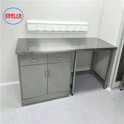 Buen precio Como dibujo número de estanterías Banco de laboratorio de acero inoxidable con estructura integral en línea