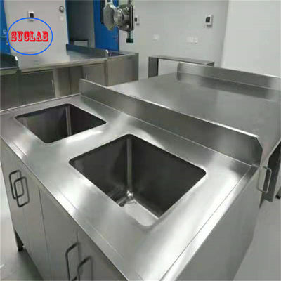Buen precio Banco de laboratorio de acero inoxidable de estructura integral con capacidad de carga de 300 kg Plata en línea