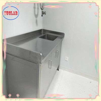 Buen precio Banco de laboratorio de acero inoxidable pulido con gabinetes de dibujo 1500 * 750 * 900MM en línea