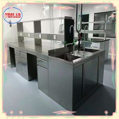 Buen precio Banco de trabajo de laboratorio pulido con estructura integral Método de instalación de conexión de pernos en línea