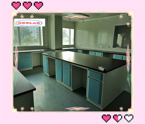 Buen precio Muebles de laboratorio con encimera de acero 150cm X 75cm X 90cm en línea
