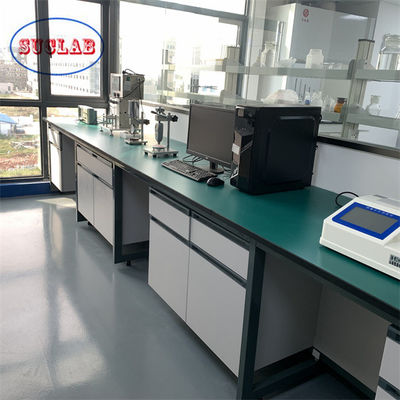 Buen precio Cuentas de resina fenólica Química Banco de laboratorio Banco de laboratorio Isla con grifo de válvula de cerámica en línea