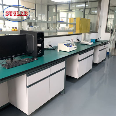 Buen precio Muebles de laboratorio de química de diseño clásico Banco de la isla de laboratorio para una instalación rápida y sencilla en línea