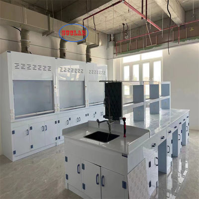 Buen precio Capuchón de laboratorio de humos químicos de bajo ruido Capuchón de laboratorio de humos con diseño de PP Ruido de laboratorio seguro ≤ 60 dB en línea