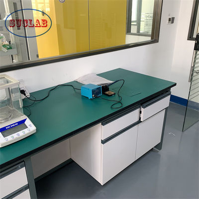 Buen precio Instalación profesional Laboratorio de química Muebles de laboratorio Estación de trabajo con cajones Superficie lisa en línea