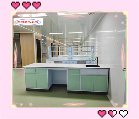 Buen precio Revestimiento con polvo epoxi Banco de laboratorio de química Rectangular o personalizado en línea