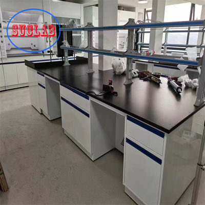 Buen precio Muebles de laboratorio de todo el acero Banco de laboratorio químico con bisagra DTC 105 ° en línea