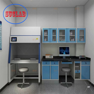 Buen precio L*1500/750 W *800/850 mm H Bancos de trabajo de laboratorio con gabinete de madera/acero personalizable en línea