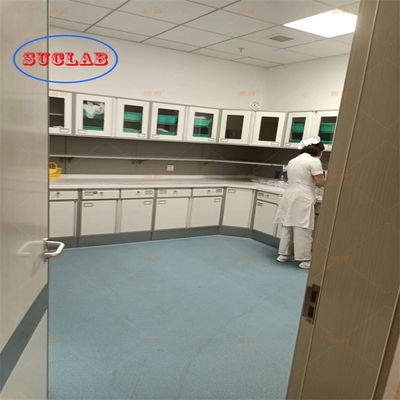 Buen precio Bancos de laboratorio de química rectangulares Bancos y gabinetes de laboratorio para laboratorios hospitalarios con gabinete de base en línea