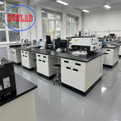 Buen precio Banco de trabajo de laboratorio de química revestido con recubrimiento en polvo de epoxi en línea