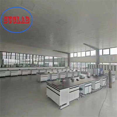 Buen precio Banco de trabajo de laboratorio de química de madera con pie de nylon ajustable en línea