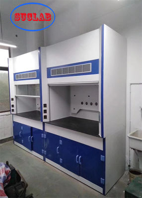 Buen precio Material de FRP a prueba de fuego Armarios de humo de laboratorio para características de seguridad montadas en la pared en línea