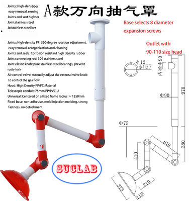 Buen precio Extractor Szie o Cutomized estándar del humo del laboratorio de Profesional en línea