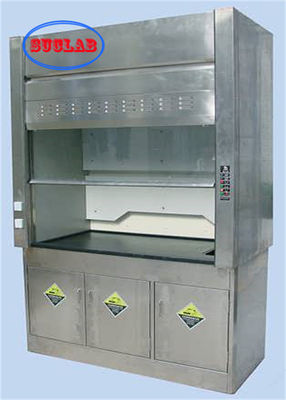 Buen precio Capa de humo de laboratorio de conductos blancos Precio del armario de humo con panel de control digital en línea