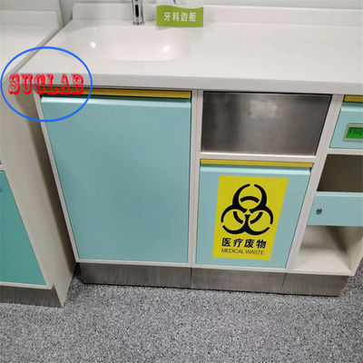 Buen precio Estantes ajustables de acero inoxidable montado en la pared Hospital clínica Muebles de desecho en línea