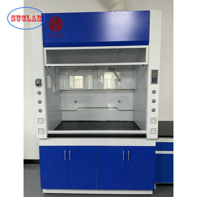 Buen precio Capó de laboratorio de humo azul oscuro con soplador de ruido bajo para el sistema de ventilación en línea
