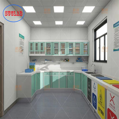 Buen precio Muebles de hospital clínica personalizables gabinete médico Solución L 3000*W 600*H 850 a 900 mm en línea
