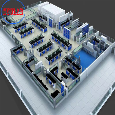 Buen precio Muebles de laboratorio de química de la escuela de acero moderno con almacenamiento integrado en línea