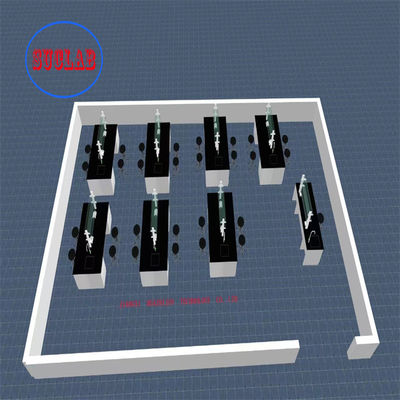 Buen precio Banco de laboratorio de química personalizado con fregadero de acero inoxidable encimeras de mostrador fenólicos Estante de vidrio ajustable en línea
