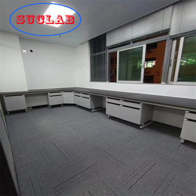 Buen precio Resistencia química resina epoxi laboratorio de química diseño del banco de trabajo C marco de ensamblaje características de seguridad resistentes al fuego en línea