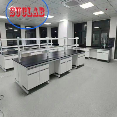 Buen precio Laboratorio de Química de Acero y Madera Banco de trabajo de laboratorio de casos Hong Kong con mesa de trabajo de resina epoxi en línea