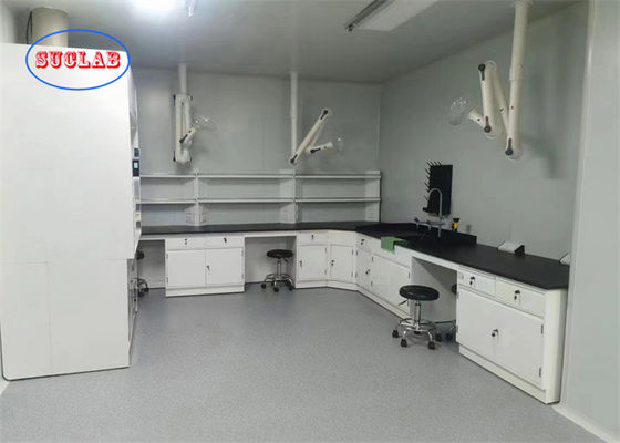 Buen precio Rectangular Química Banco de laboratorio Muebles de laboratorio Vietnam con DTC 16 pulgadas de tres secciones Silent Rail en línea