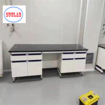 Buen precio Acero Madera PP Acero inoxidable Laboratorio de Química Banco de trabajo de Hong Kong Con almacenamiento de gabinete de seguridad en línea