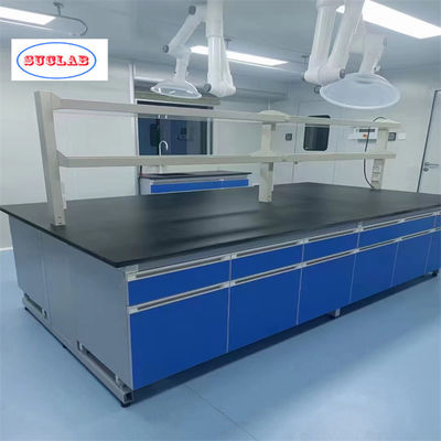Buen precio Acero / Madera / PP Laboratorio de Química Banco de trabajo Malasia Seguridad de resina fenólica Plataforma de trabajo Excelente servicio al cliente en línea