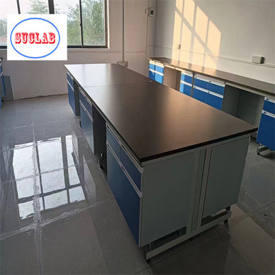 Buen precio Acero Madera Laboratorio de Química Bancos de trabajo Muebles de laboratorio Malasia DTC105 DEG bisagras resistentes al fuego para operaciones de seguridad en línea
