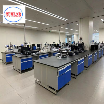 Buen precio Banco de trabajo de laboratorio de química Malasia Acero laminado resistente al fuego DTC105 DEG bisagras Resina fenólica superior en línea