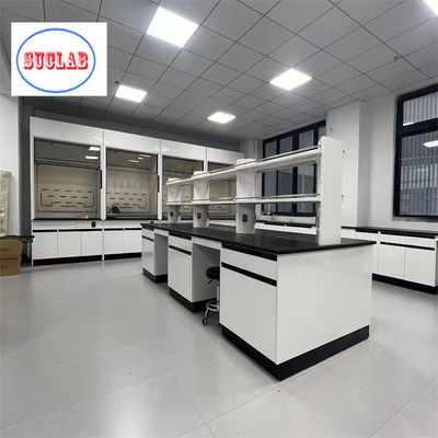 Buen precio Resistente al fuego Laboratorio de química Banquillo de trabajo de acero Muebles de laboratorio de madera bisagras Superficies laminadas resistentes a los químicos en línea