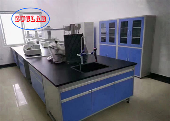 Buen precio Banco de trabajo de laboratorio de química Banco de laboratorio de Vietnam con resina fenólica Plataforma de trabajo de seguridad C Diseño del marco DTC105 DEG bisagras en línea