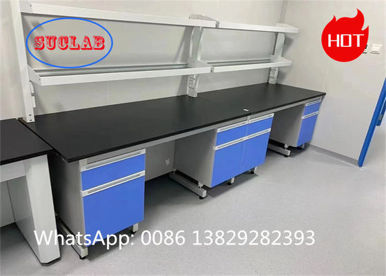 Buen precio Laminado resistente a productos químicos personalizable Banco de trabajo de laboratorio de química Requisitos de montaje Bancos de trabajo de laboratorio en línea