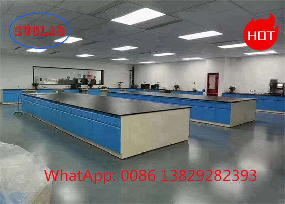 Buen precio Banco de trabajo de laboratorio de química de resina fenólica de estructura de acero de seguridad con bisagras DTC105 DEG en línea