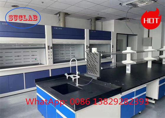 Buen precio Cámara de trabajo de laboratorio de química resistente a los químicos con superficie de trabajo de resina fenólica o epoxi en línea