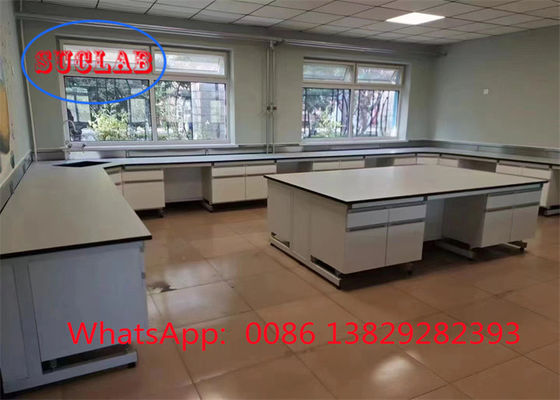 Buen precio Estación de trabajo de laboratorio de química superior de resina fenólica con nivel de seguridad y bisagras DTC105 DEG en línea