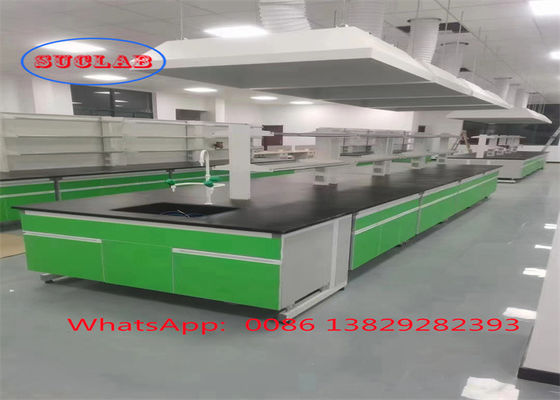 Buen precio Precio de los muebles de laboratorio de acero duradero de madera de laboratorio de química Muebles de laboratorio con encimeras fenólicas resistentes a productos químicos en línea